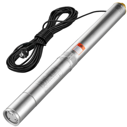Submersible pump with deep well in stainless steel Water pump 1100W 7.1 m³/h 105 m