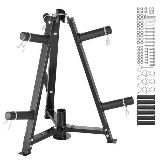 Weight Plate Stand Weight Plate Tree Home Gym Barbell Storage Rack 2 Inch