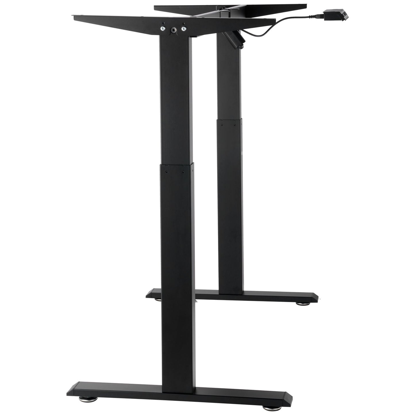 Electric Standing Desk Frame Adjustable 70-117 cm H Black Workstation Base