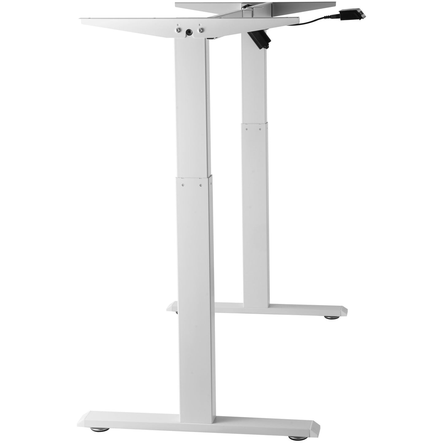 Electric Standing Desk Tripod Adjustable 70-117 cm H Workstation White