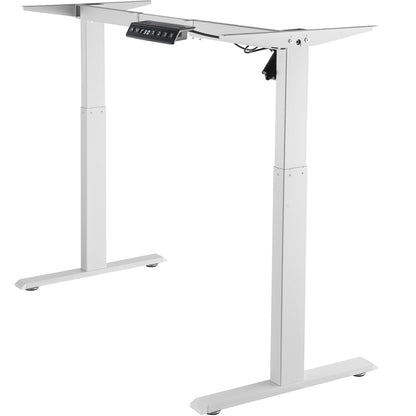 Electric Standing Desk Tripod Adjustable 70-117 cm H Workstation White