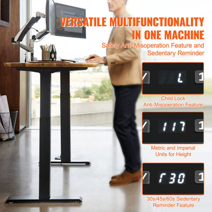 Electric Standing Desk Stand Adjustable 70-117 cm H Stand Workstation