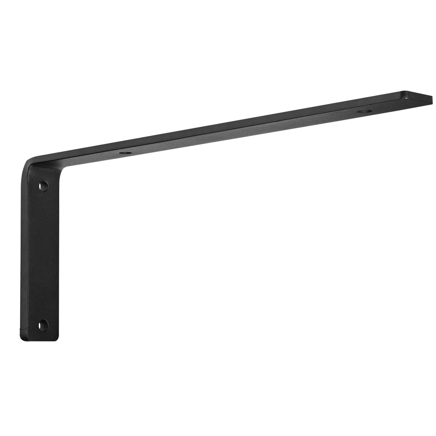 Regalhalterung, robuste schwebende Regalhalterungen, 25,4 x 15,2 cm, 4 Stück Regalhalterungen, 5 mm dicke, mattschwarze L-förmige Regalhalterung, Stahlregale mit 72,2 kg Tragkraft