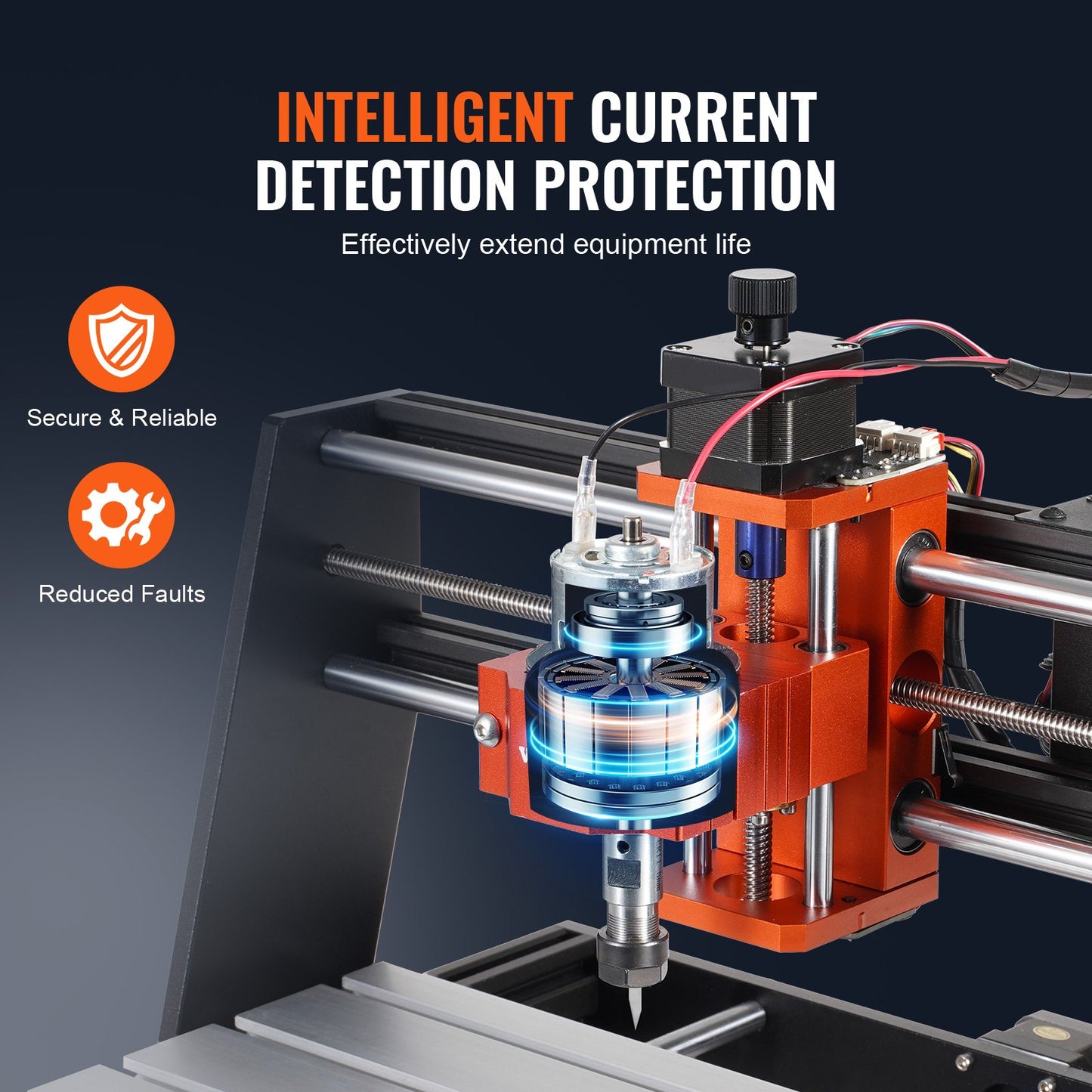 CNC Milling Machine, 300x200x72mm Work Area, 120W Engraving Machine, 3-Axis GRBL Control Wood Engraving Carving Milling Machine Kit 1200RPM with Offline Control for Wood, Acrylic, MDF, PVC, Plastic Foam