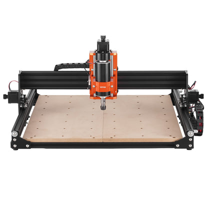 CNC Milling Machine, 400x400x60mm Work Area, 300W Engraving Machine, 3-Axis GRBL Control Wood Engraving Carving Milling Machine Kit 1200RPM with Offline Control for Wood, Acrylic, MDF, PVC, Plastic Foam