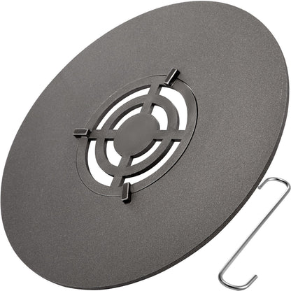 40" Replacement BBQ Grill Griddle Grate, Carbon Steel Griddle Grill with Center Grate, Easy Maintenance Grate Insert For 18 Inch Kettle BBQ, Griddle Grill Attachment for Round Grills, Burgers