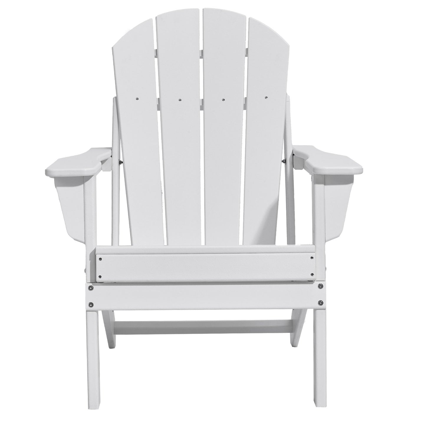 Adirondack Stol Plast Set med 2 All Weather Folding Fire Pit White