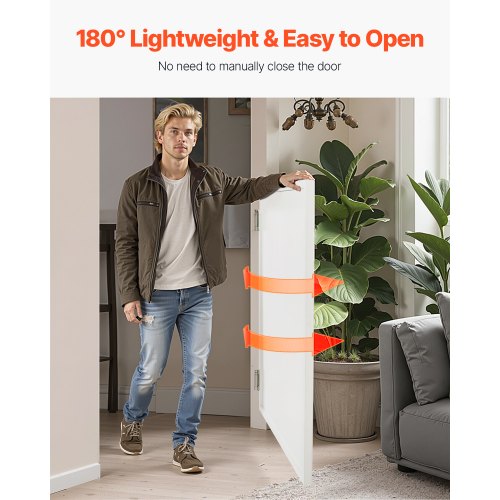 Pendeltüren für Café 81,3x106,7 cm Kiefer weiß mit Scharnieren und Beschlägen | EU