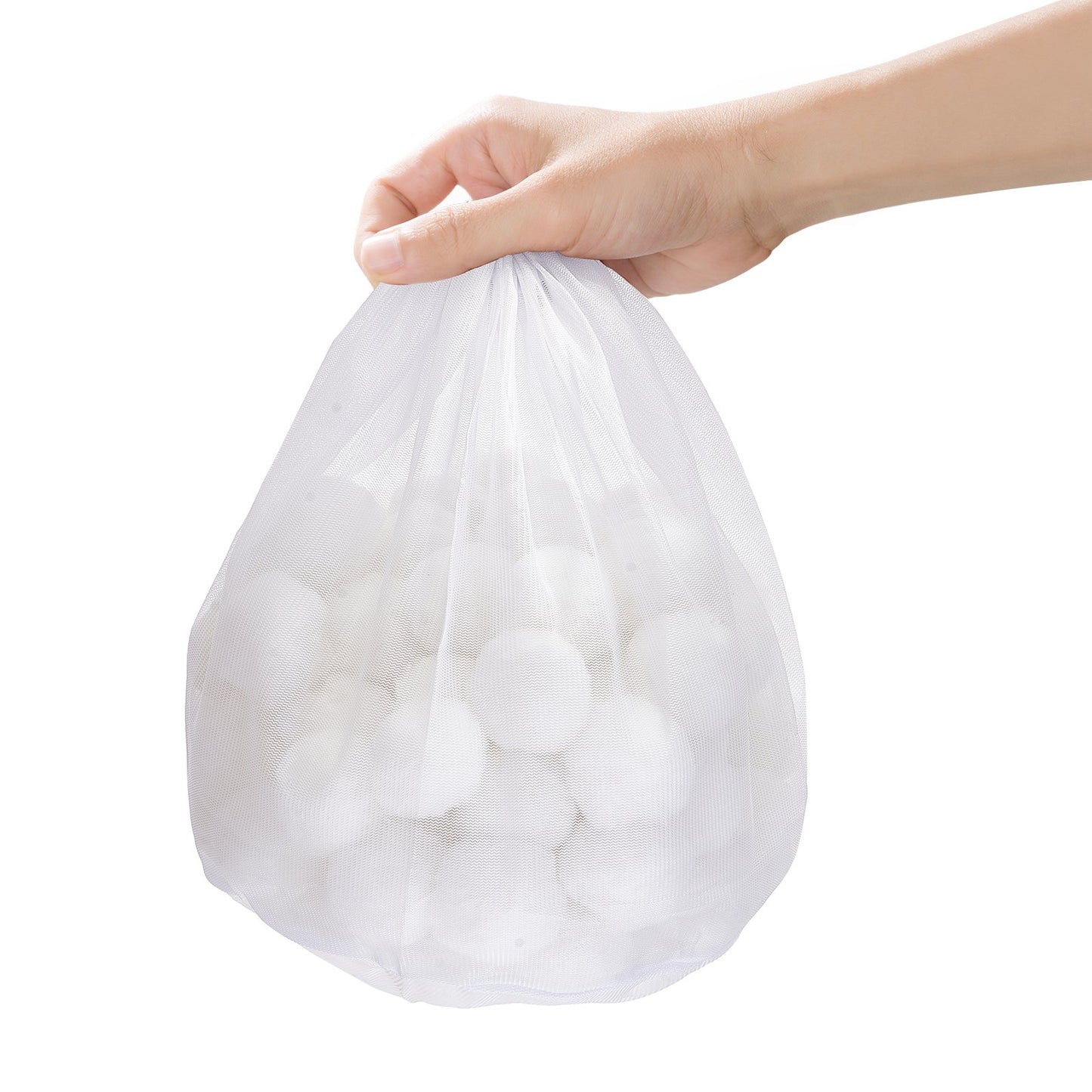 Pool Filter Balls for Sand Filter, 1.5 lbs, Filter Balls Replace Pool Filter Sand, Reusable Polyester Fiber Filter Media Balls with Wash Bag, for Swimming Pool Above Ground Pool Aquarium Tank