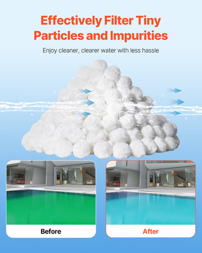 Poolfilterkulor för sandfilterpump 3,5 lbs Återanvändbar för pool