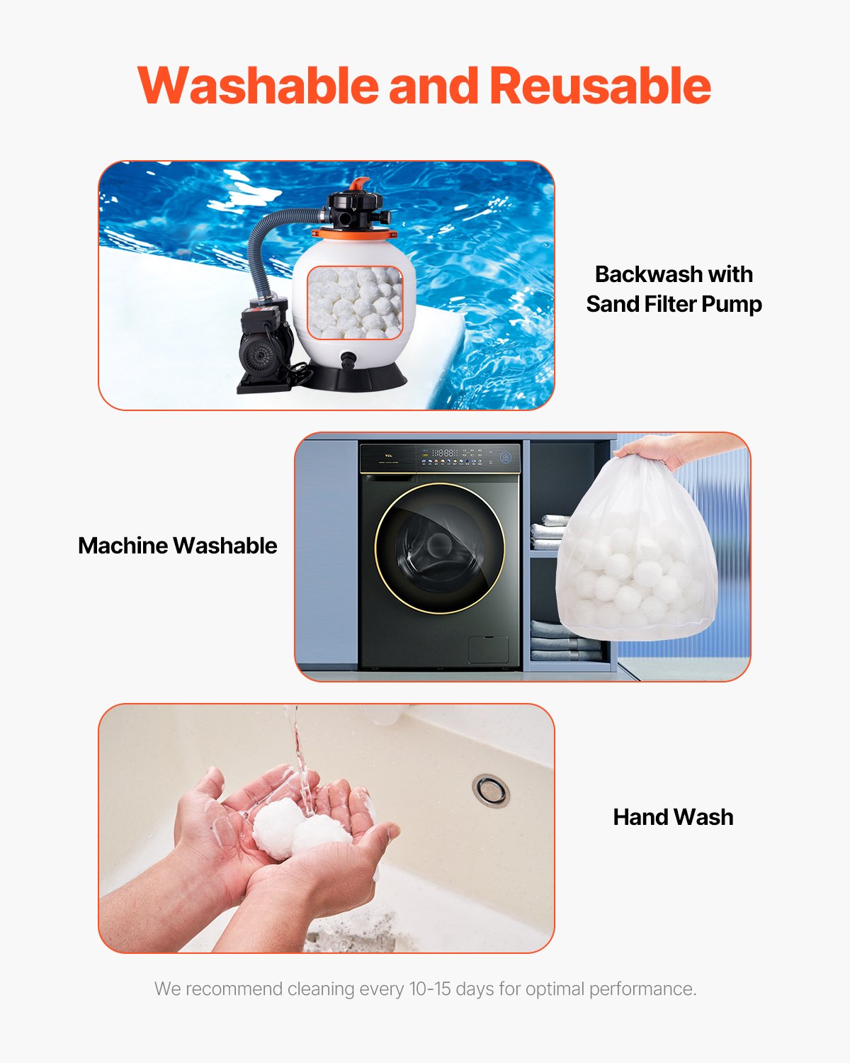 Poolfilterkulor för sandfilterpump 3,5 lbs Återanvändbar för pool