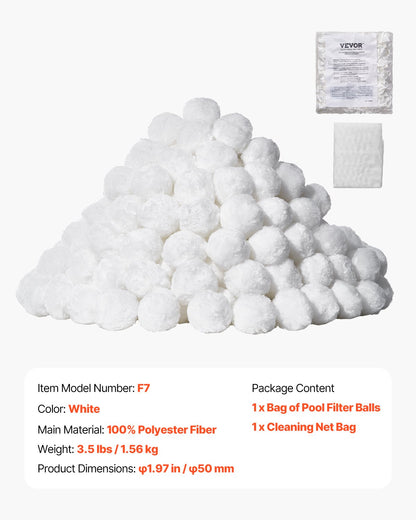Poolfilterkulor för sandfilterpump 3,5 lbs Återanvändbar för pool
