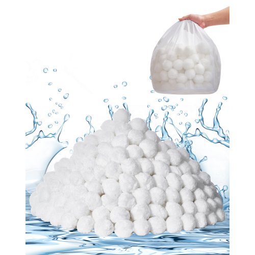 Pool Filter Balls for Sand Filter, 4.6 lbs, Filter Balls Replace Pool Filter Sand, Reusable Polyester Fiber Filter Media Balls with Wash Bag, for Swimming Pool Above Ground Pool Aquarium Tank