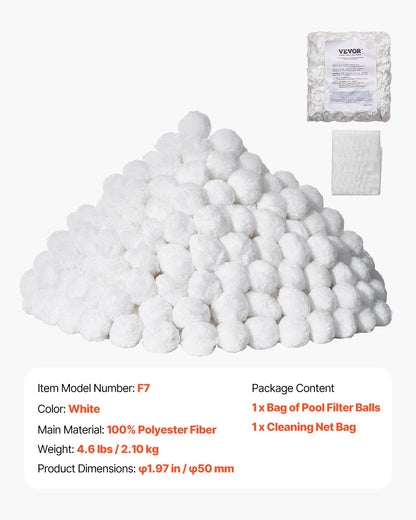 Poolfilterkulor för sandfilterpump 4,6 lbs Återanvändbar för pool