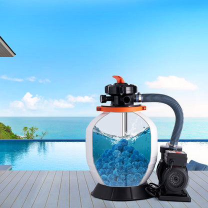 Pool Filter Balls for Sand Filter, 3.1 lbs, Filter Balls Replace Pool Filter Sand, Reusable Blue Polyester Fiber Filter Media with Wash Bag, for Swimming Pool Aquarium Tank Above Ground Pool