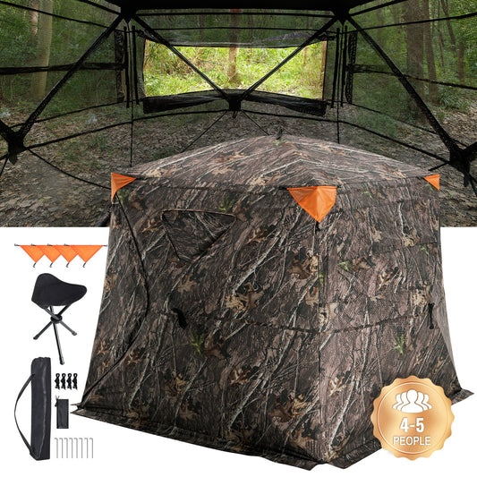 Hunting curtain 270° transparent ground curtain one-way net for 4-5 people