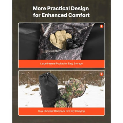 Single Person Portable Hunting Blind Ground Deer Duck Carrying Bag | EU