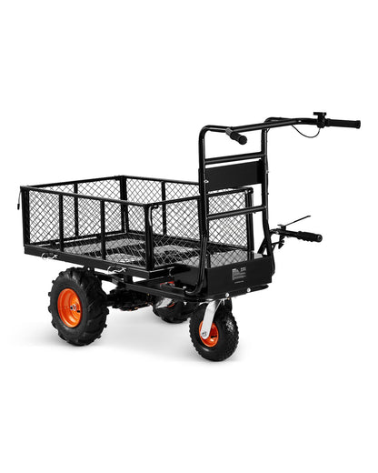 Electric Utility Cart 500lbs Capacity Power Wagon 36V 432W Wheelbarrow