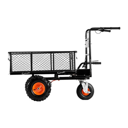 Electric Utility Cart 500lbs Capacity Power Wagon 36V 432W Wheelbarrow