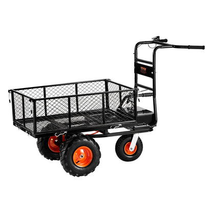 Electric Utility Cart 500lbs Capacity Power Wagon 36V 432W Wheelbarrow