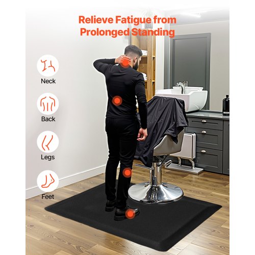 Salongsmatta för hårstylist 1525 x 910 mm Rektangulär salongsmatta 13 mm tjock |  EU