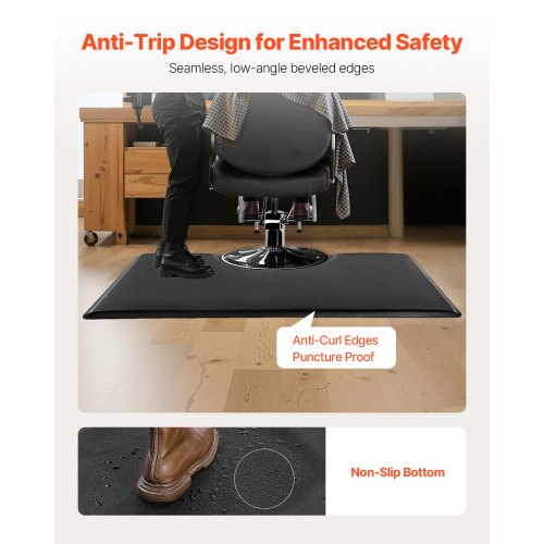 Salongsmatta för hårstylist 1525 x 915 mm Rektangulär salongsmatta 23 mm tjock |  EU