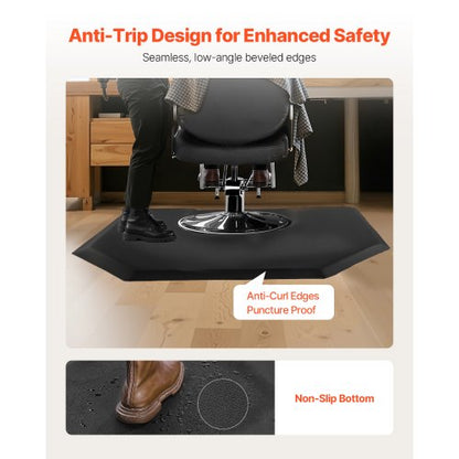 Salongsmatta för hårstylist 1225 x 1505 mm Hexagonig salongsmatta 13 mm tjock |  EU