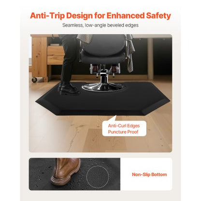 Salongsmatta för hårstylist 1225 x 1505 mm Hexagonig salongsmatta 25 mm tjock |  EU