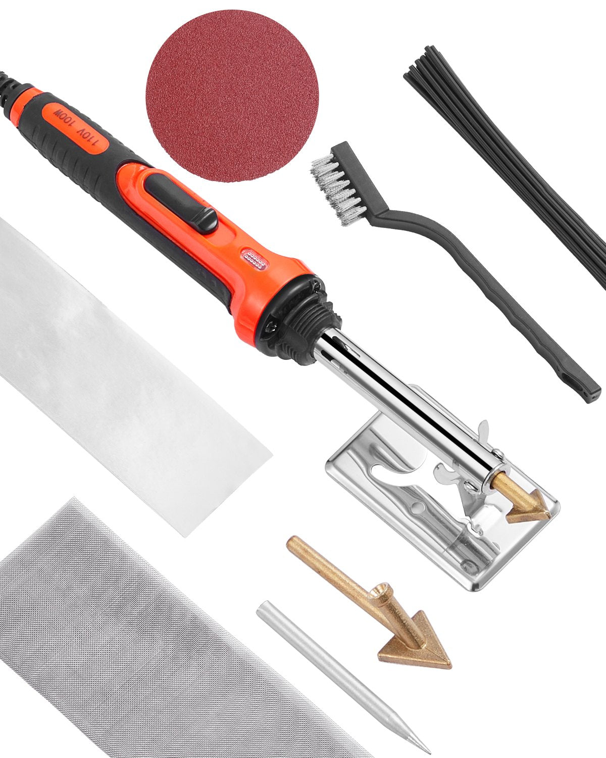 Kunststoffschweißset 60W/100W Kunststoffschweißset mit 3 Spitzen und 20 Stäben