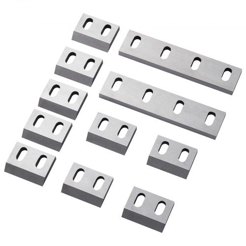 Shredder Blades, Alloy Steel Shredder Machine Blade Kit with 9 Rotating and 2 Fixed Blades, High-Hardness SKD-11 Blade, Compatible with Model 300 Plastic Grinder, for ABS, PP, PVC & Nylon