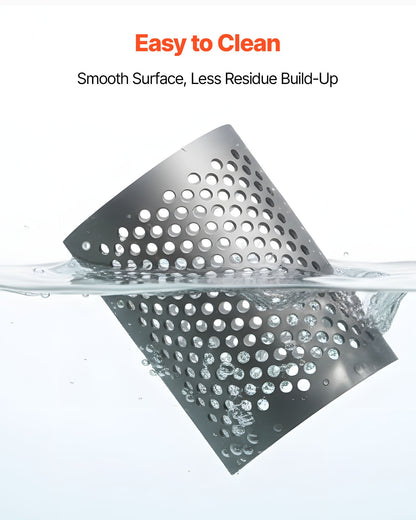 Screen Mesh for Plastic Shredder, High-Quality Steel Durable Mesh, 0.315 in/8 mm High-Precision Aperture Screen, Compatible with Model 180 Plastic Grinder, Suitable for Small Particle Recycling