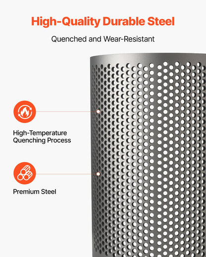 Screen Mesh for Plastic Shredder, High-Quality Steel Durable Mesh, 0.315 in/8 mm High-Precision Aperture Screen, Compatible with Model 400 Plastic Grinder, Suitable for Small Particle Recycling
