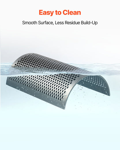Screen Mesh for Plastic Shredder, High-Quality Steel Durable Mesh, 0.315 in/8 mm High-Precision Aperture Screen, Compatible with Model 400 Plastic Grinder, Suitable for Small Particle Recycling