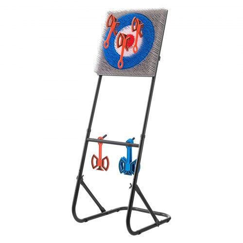 Axtwurfspiel Kunststoffbürste Zielscheibe 8 Wurfäxte Set Stahlrahmen | EU