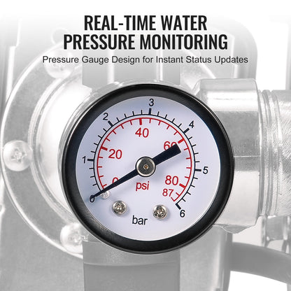 1HP Shallow Well Pump with Pressure Tank 1000GPH Irrigation Booster Pump