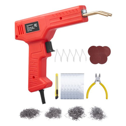 Plastic Welder, 100W Plastic Welding Gun with 800PCS Hot Staples, Professional Hot Staple Welding Gun, Plastic Car Bumper Repair Kit with LED Light for Kayak, Toys, Plastic Crack Repair