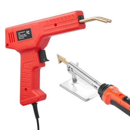 Kunststoffschweißset, 100 W Kunststoffschweißpistole und -kolben, 1000 Klammern und 60 Stäbe
