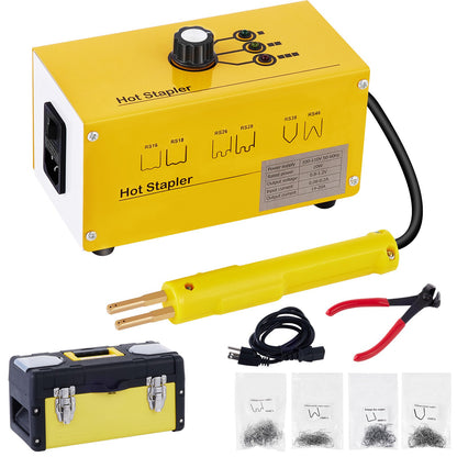 220V plastsvetsmaskin varmhäftpistol varmhäftare varmhäftare plastreparationssats plastsvetsmaskin 600 häftklamrar 3 värmeinställningar