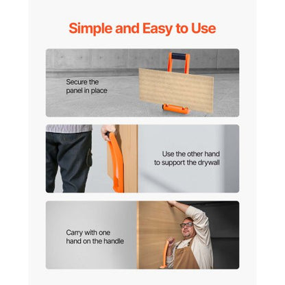 Trockenbauhalter 2er-Pack Sperrholzhalter Griff mit 176 lbs Tragkraft