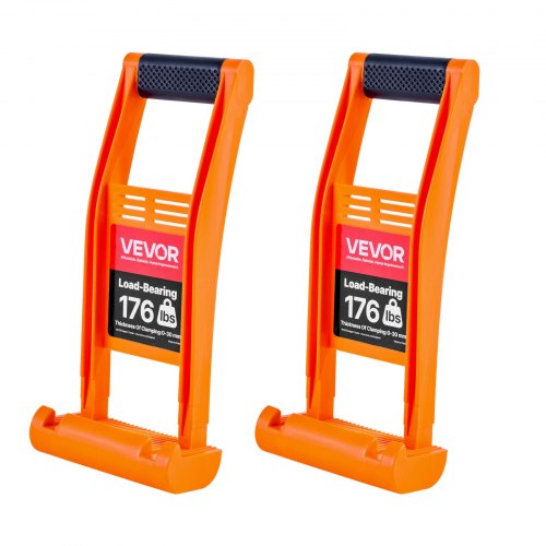 Drywall Carrier, 2 Pack Plywood Carriers Handles, ABS Plastic Panel Carrier Tool with 176 lbs Load Bearing, Lift and Carry Panel Mover for Plywood, Drywall, Particleboard, Tempered Glass