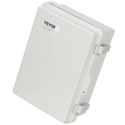 Outdoor Electrical Junction Box, 11.81 x 7.87 x 7.08 inches, ABS Plastic Electrical Box with Hinged Stainless Steel Latch, IP67 Dustproof Waterproof for Outdoor Electrical Projects