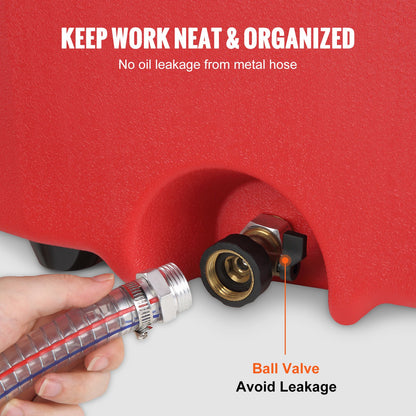 16 Gallon Fuel Caddy, 7,8 L/min, bärbar gastankbehållare med handpump gummihjul, bränsleöverföringslagringstank för bensin Dieselmaskin Oljeklippare Traktorbåt Motorcykel