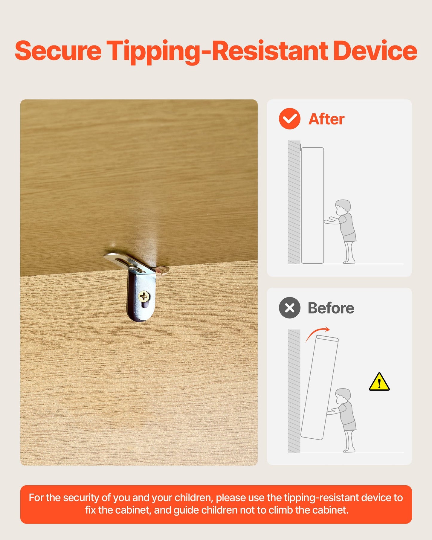 6 Drawer Rattan Dresser, Double Dresser for Bedroom, Natural Rattan Chest of Drawer with Metal Handle, Modern Wood Chest Clothing Organizer & Storage for Bedroom, Living Room, Hallway, Burlywood