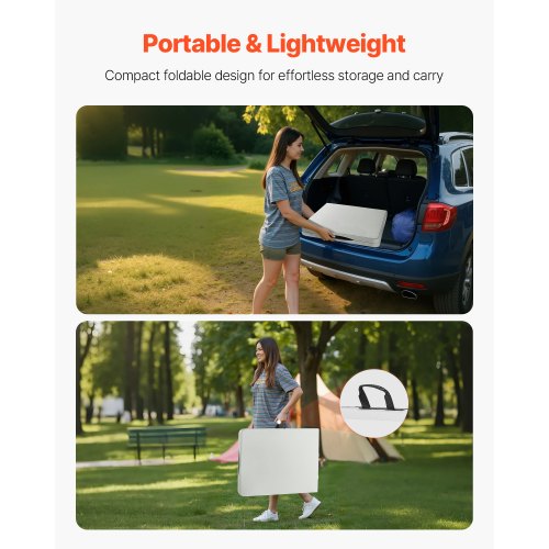180 cm Kunststoff Klapp Picknick Tisch Tragbare Griff Indoor Outdoor