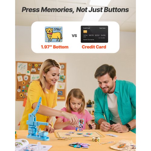 Knappmaskin Nåltillverkare 50 x 50 mm Fyrkantig 100 st Knappdelar |  EU