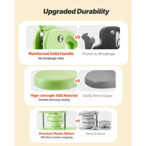 Buttonmaschine Kunststoffnadelmaschine 58 mm / 75 mm mit 200 Stück | EU