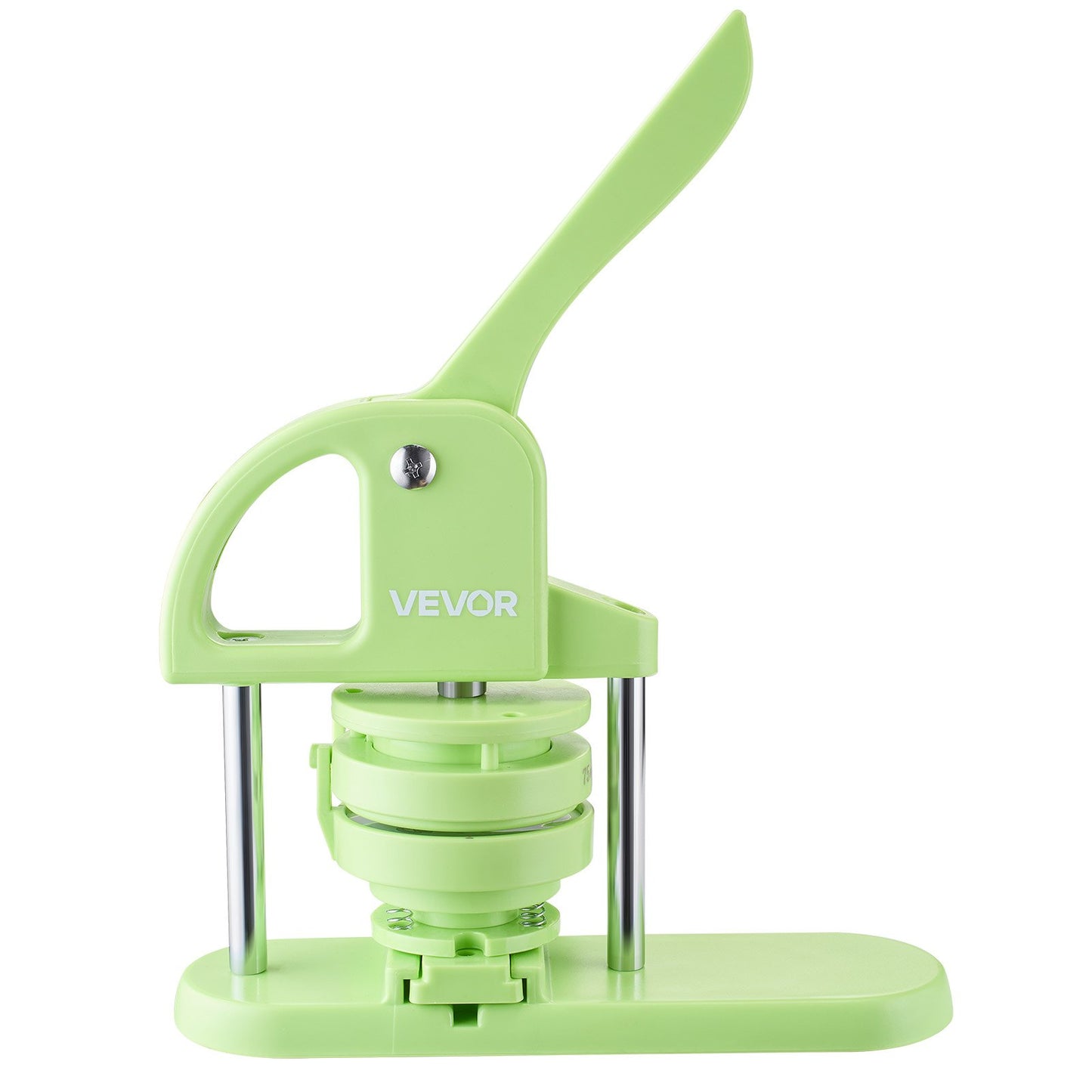 Button Maker Machine, 2.28/2.95 inch 2-in-1, Plastic Pin Maker with 200 pcs Button Parts, Circle Cutter and Magic Book, Reinforced Ergonomic Handle, for DIY Badges, Personalized Pins, Green