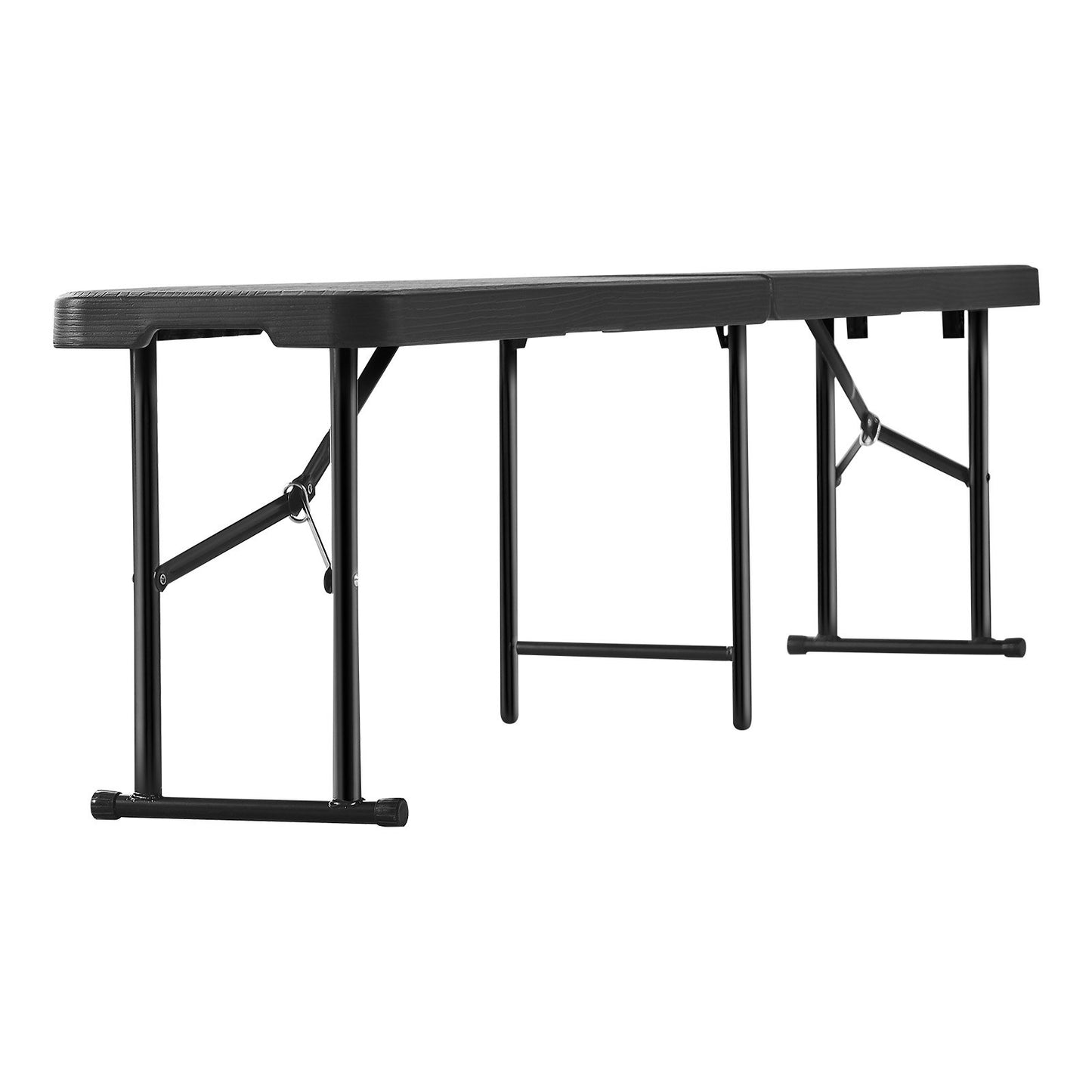 6FT Foldable Plastic Bench Portable Outdoor Bench for Picnic Camping Garden