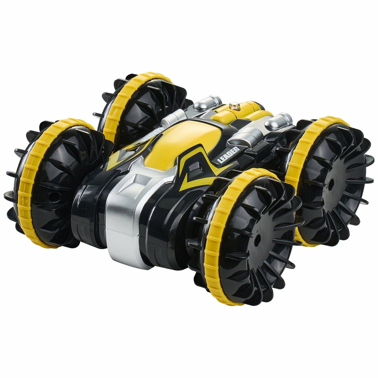 Amphibious Fjärrkontroll Bilbåt 2,4 GHz 4WD RC Båt Barn Vuxna Gul