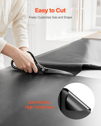 6Mil Plastikfolienrolle 10 x 100 ft Hochleistungs-Polyethylen Schwarz